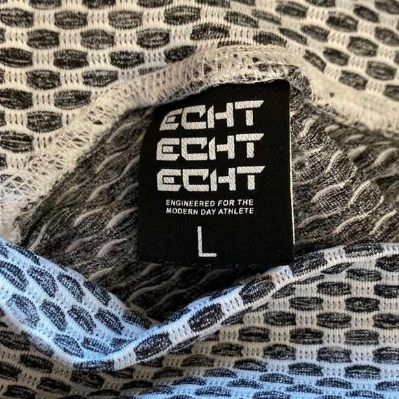 ECHT weave scrunch leggings women’s large grey white ruched - Picture 7 of 7